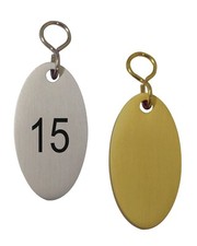 Hotelanhänger-65 x 35 x 5 mm-Aluminium-Mit,oder ohne Gravur-Schlüsselanhänger