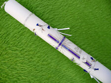 Kommunionkerze Taufkerze Kreuz Bibel Kelch blau