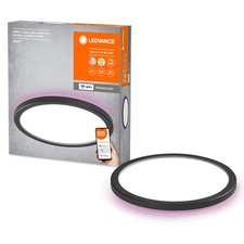 LED Smart+ Deckenleuchte Orbis Ultra Slim Schwarz Ø23,5cm 19W RGBW CCT App WiFi