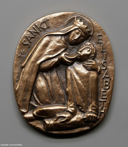 Bronze relief sankt - bronze,