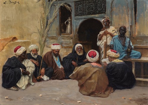 Orientalische szene wandkunst - orientalische,