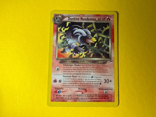 Pokémon karte dunkles - karte,