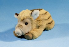 Wildschwein Baby,liegend Plüschtier Stofftier Plüsch Kuscheltier *ca. 18cm * NEU