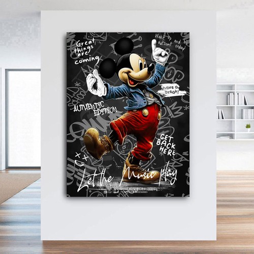 Leinwandbild micky maus dance - micky,