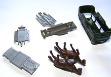 Konvolut Wiking HO Modellbahn Plastik Bodenplatten Teile Pferde T2 alt !