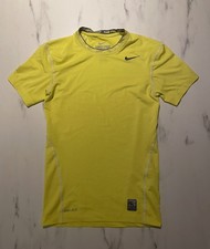 Nike Pro Combat Dri Fit Compression Herren Größe S Neon Gelb