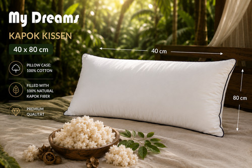 Kapok kissen 40x80 100 - kapok, 100%