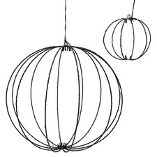 Außen Hänge Leucht Kugel mit Timer - 2 Größen - Advent Weihnachten Garten Deko