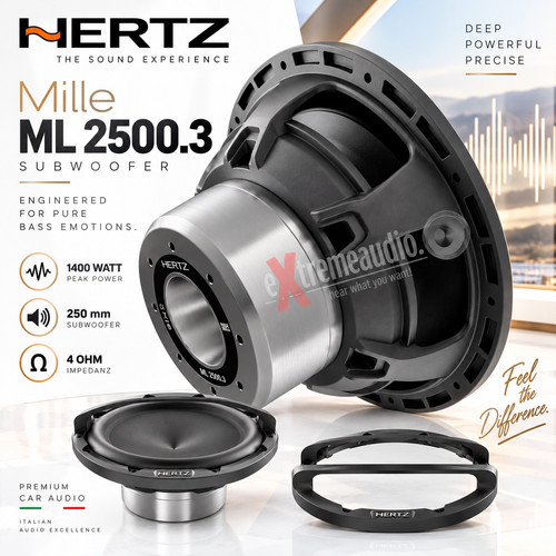 Hertz 2500 subwoofer 25 - hertz,