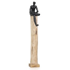 Skulptur mann groß holzdeko - mann,