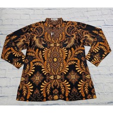 Batik keris button shirt - batik, up