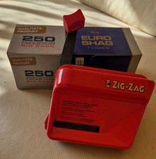 ZIG-ZAG Zigarettenstopfer / Zigarettenmaschine / Stopfmaschine + 250 Hülsen OvP 