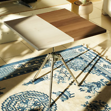 UNIKAT: Kleiner höhenverstellbarer Drehtisch aus Holz & Metall (Maß angefertigt)