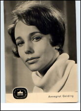 DDR Fernsehen Echtfoto Postkarte Porträt Karte Fernsehfunk 1963 Annegret GOLDING
