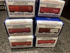 Branchline trains Blueprint Series 6 x  HO 50' SINGLE DOOR BOXCAR neu