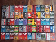 60x  Ferro / Chrom Compact-Cassette, 1970/1980er,aus Vintage Sammlung,Deko