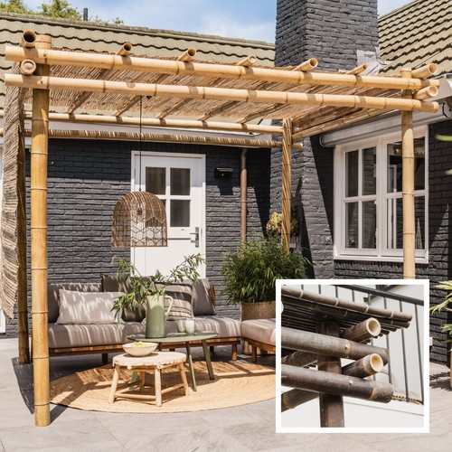 Pergola bambus holz garten - pergola,