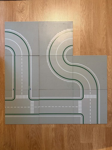 Lego straßenplatten grau - 8x,