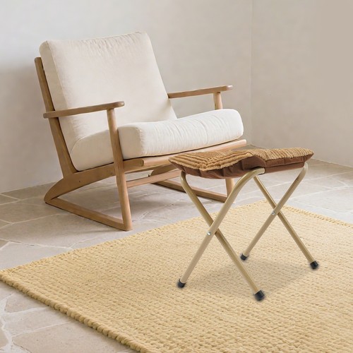 Khaki klappbarer hocker - khaki,