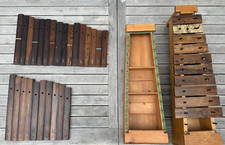 SONOR Xylophon-Konvolut 36 Klangplatten 2 Träger 50er/60er Jahre