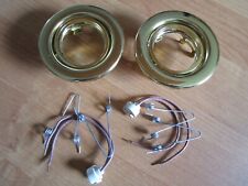 Einbaustrahler Rahmen Messing schwenkbarer Ring Decken Spot mit Sprengring  (b)