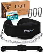 PULLUP & DIP Dip Gürtel mit Kette, 3 Karabinern und einzigartigen Klappen