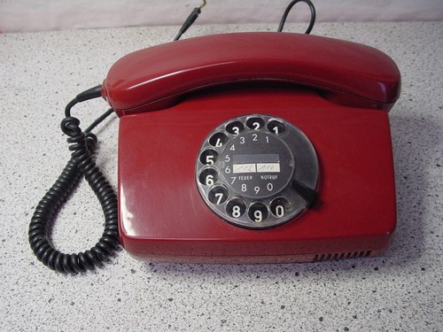 Vintage wählscheibentelefon - vintage,