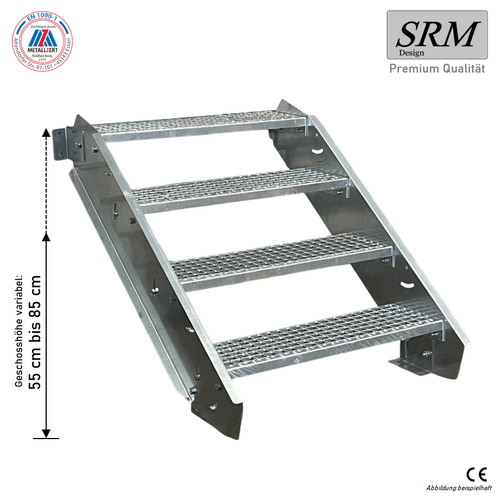 Stufen stahltreppe breite - stufen,