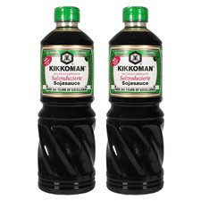 Kikkoman Sojasauce salzreduziert 2x975ml Sojasosse Soja Sauce Soy Sauce salzarm