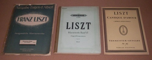Konvolut noten franz liszt - franz,