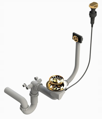 Siphon gold mit überlauf für - mit,