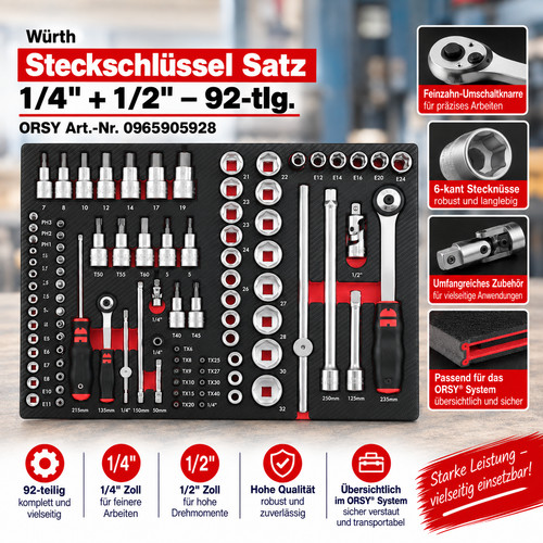 Würth steckschlüssel satz - steckschlüssel,