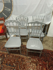 Acryl Ghost Plexiglas Vintage Hochzeit Stuhl Silber Platstik Stühle