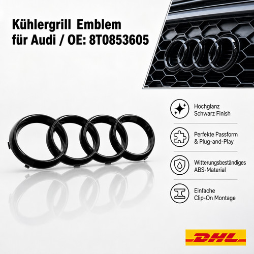 Kühlergrill emblem glänzend - emblem,