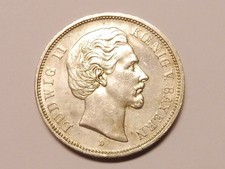 BAYERN  5,- Mark 1875 Ludwig II. Erhaltung  (L3613)