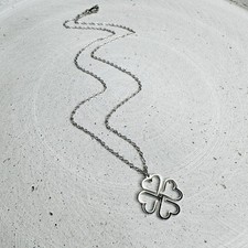 Halskette Kleeblatt Herz