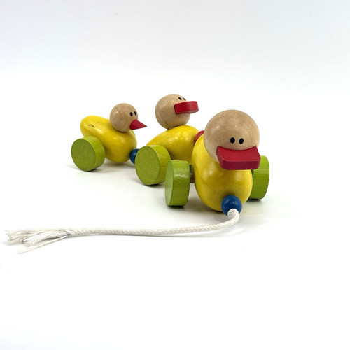 Holz enten nachziehspielzeug - enten, |