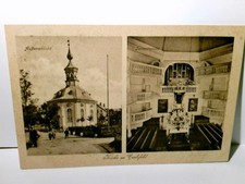 Carlsfeld Eibenstock im Erzgebirge. Die Kirche. Alte Ansichtskarte s/w, ungel. d