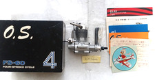O.S. FS-60 Motor Surpass Viertaktmotor mit Box/Handbuch frühes Serienmodell