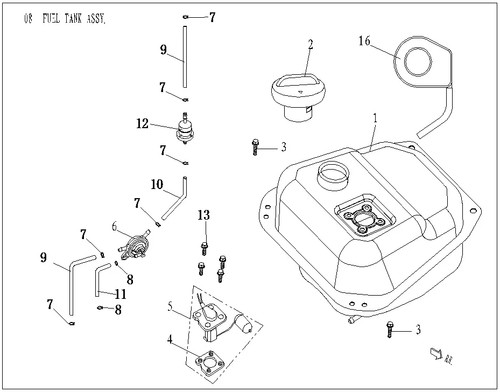 Sfm sachs benzintank - sachs,