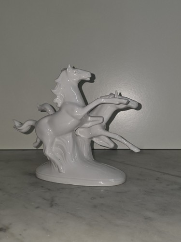 Porzellan figur pferde wagner - figur,