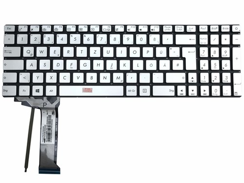 Silber grau tastatur für - de, silber/grau