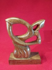 Alte Abstrakte Holzfigur