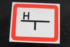Hinweisschild Schild Versorgungsleitung Hydrant Feuerwehr 21cm x 25,9cm