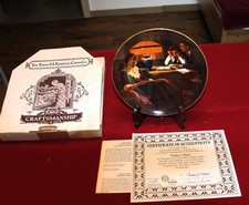 Sammelteller Norman Rockwell " The Light Campaign Father`s Help "OVP ,Zertifikat