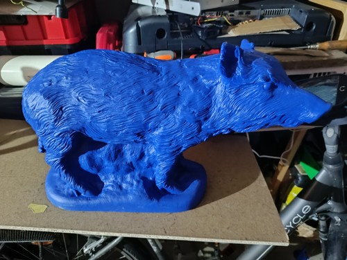 Wildschwein blau kunststoff - wildschwein,
