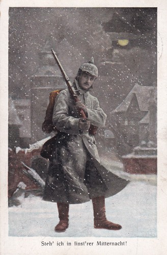 Postkarte wachdienst - -,