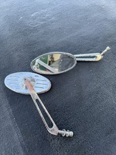 2x org. Harley Davidson Spiegel Rückspiegel gerippt chrom Softail Dyna Bobber