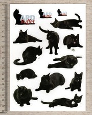 Aufkleber/Sticker ARD Buffet 14 x Schwarzer Kater Peter