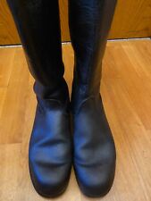 WWII STYLE KNOBELBECHER JACK BOOTS SCHWARZ BLACK LEATHER EU 44 US 11 UK10